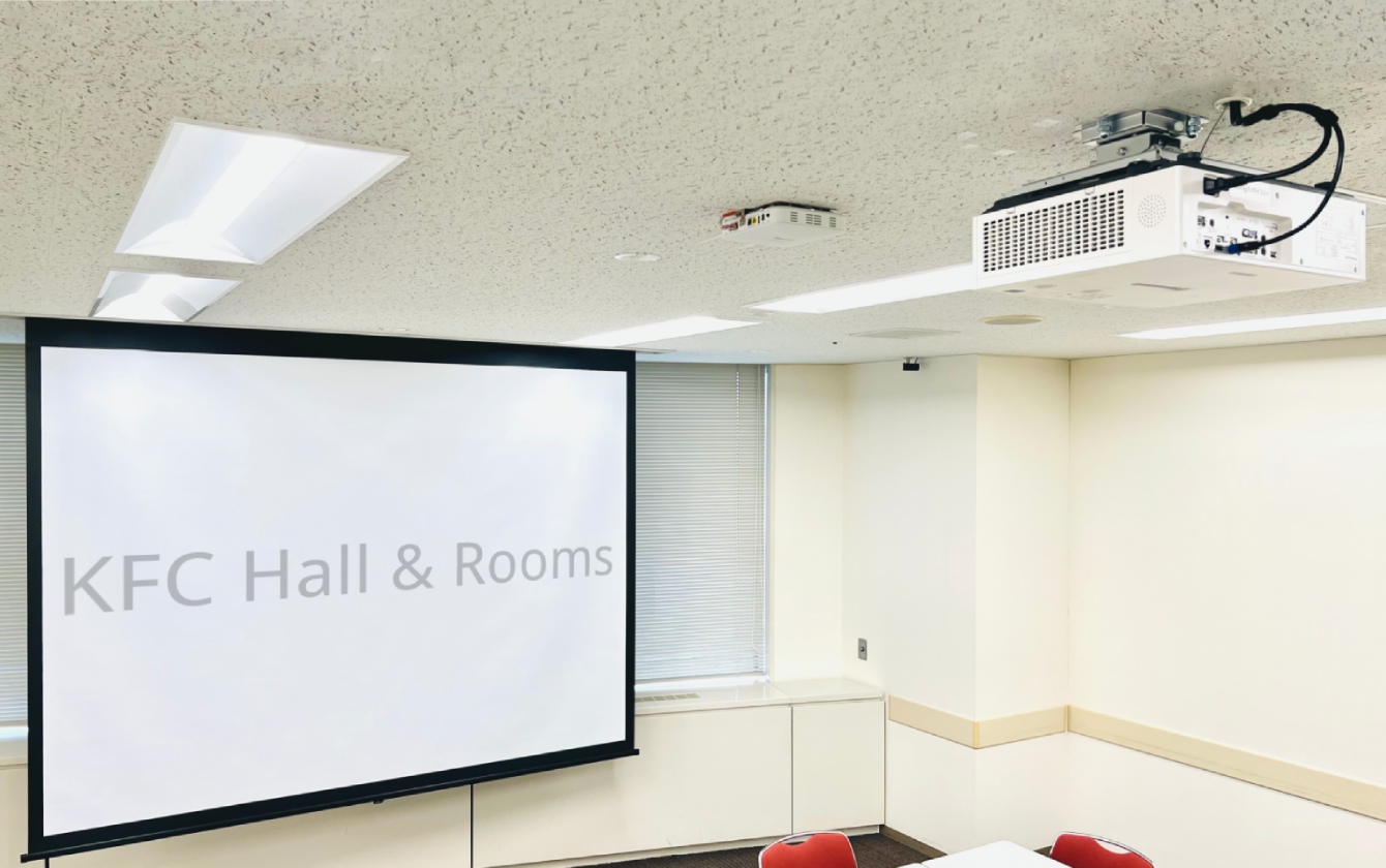 貸し会議室天吊プロジェクター