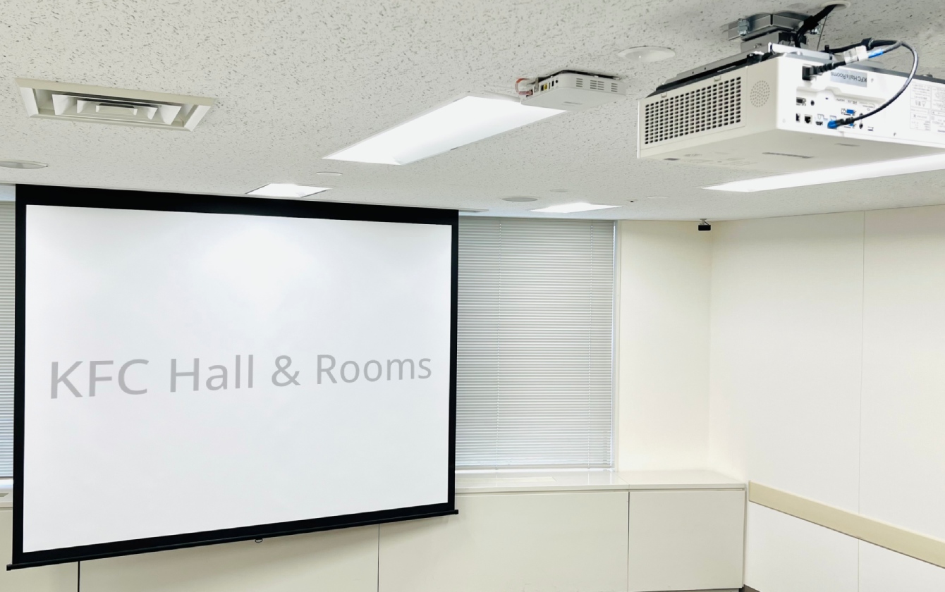 貸し会議室天吊プロジェクター