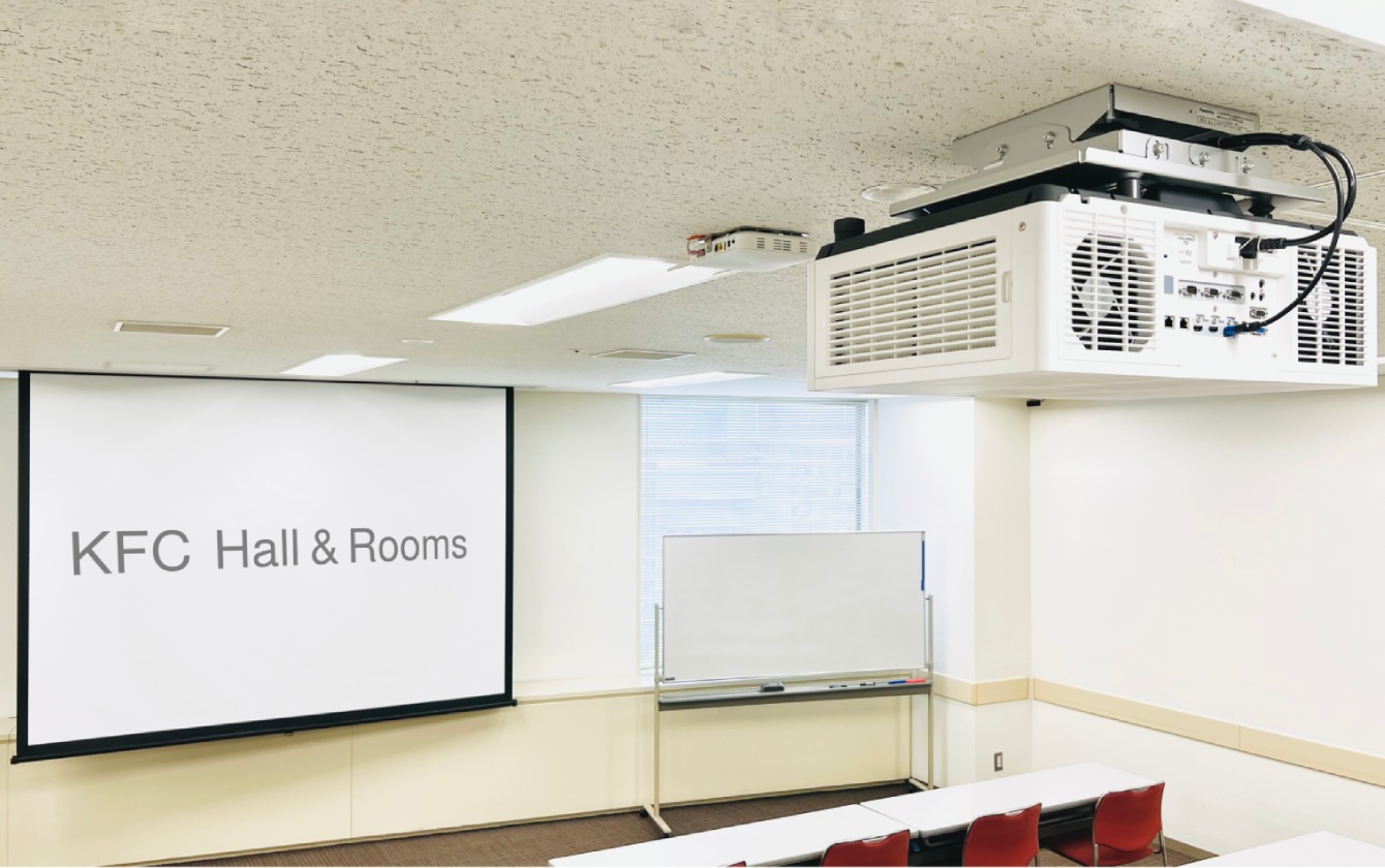 貸し会議室天吊プロジェクター
