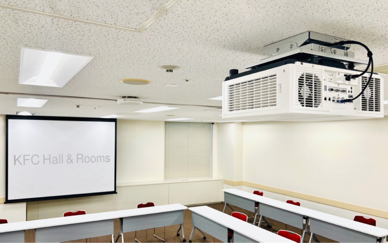 貸し会議室天吊プロジェクター