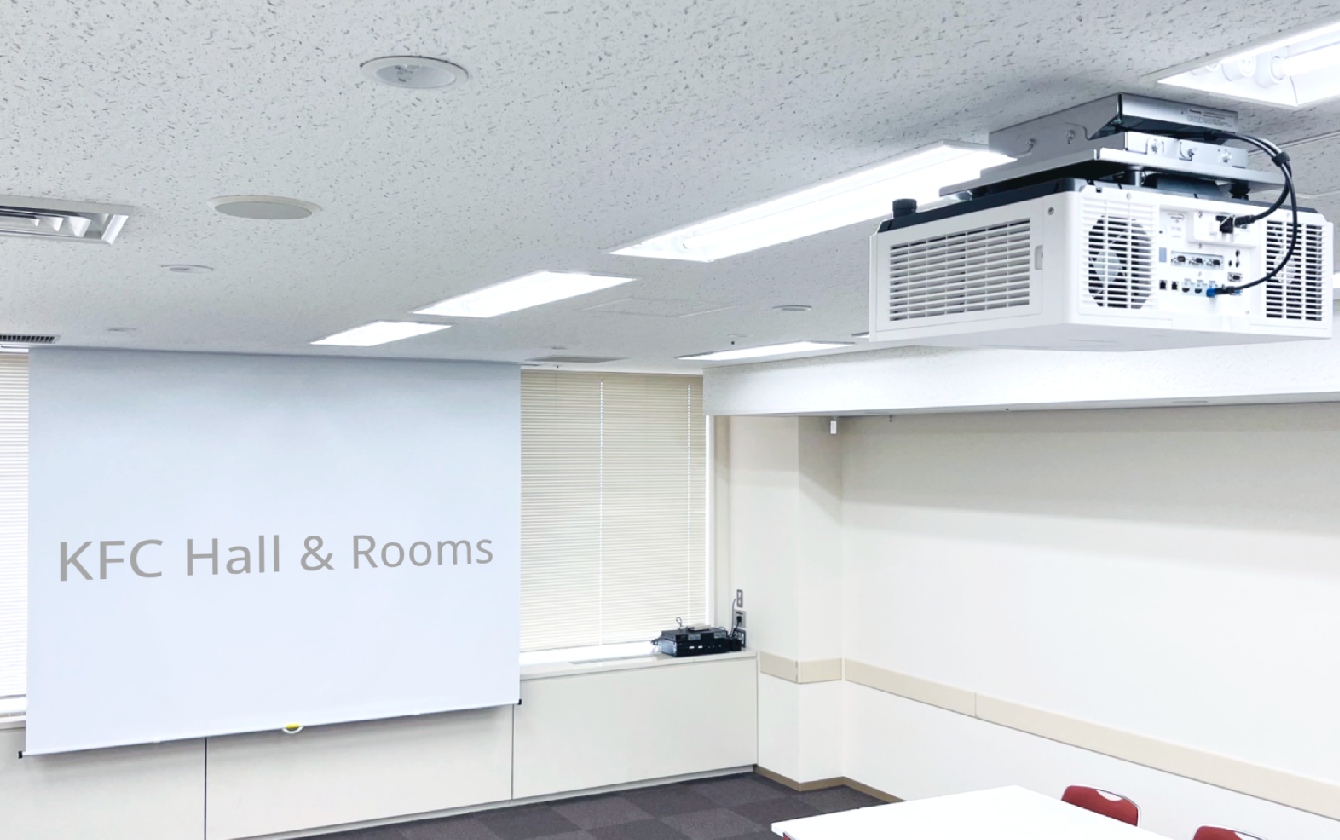 貸し会議室天吊りプロジェクター